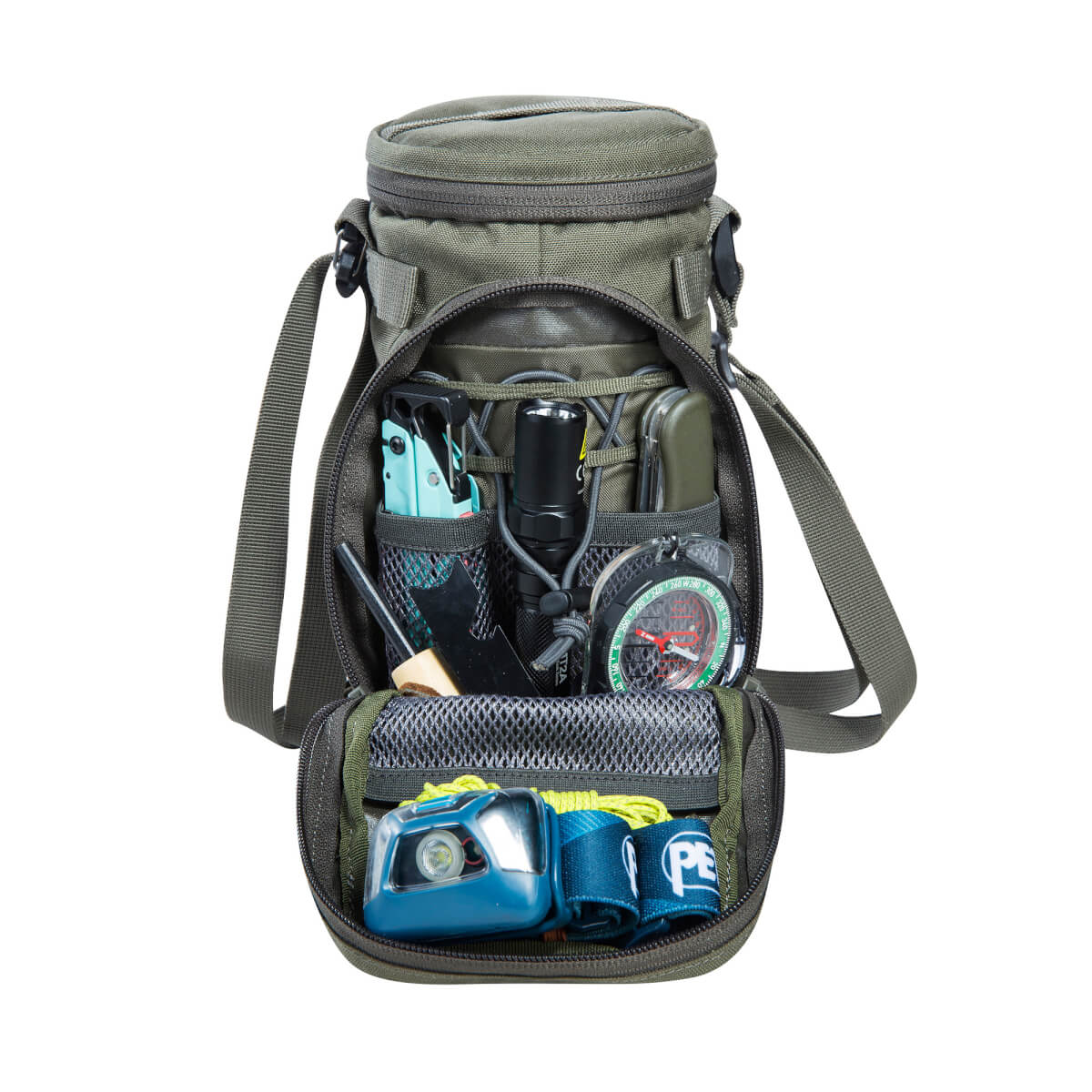 Tatonka Bottle Pouch 1l Isolierhülle Stone Grey Olive