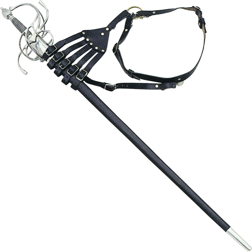 55022_g Haller Gürtelscheide für Rapiere aus Leder