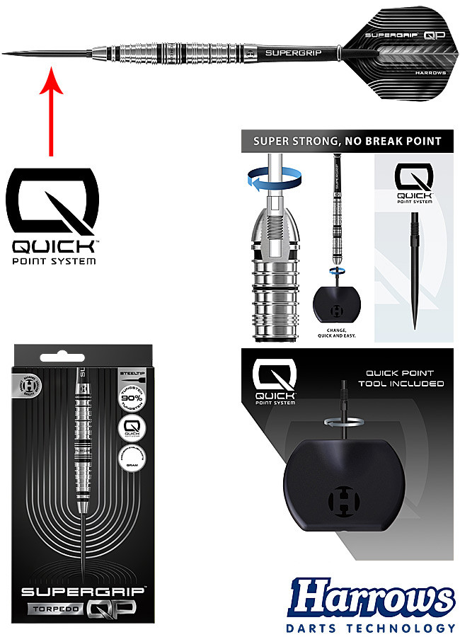 HARROWS Supergrip QP Torpedo QUICK Point 90%