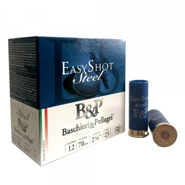 B&P 12/70 Easy Shot Trap Steel 2,5mm 24g