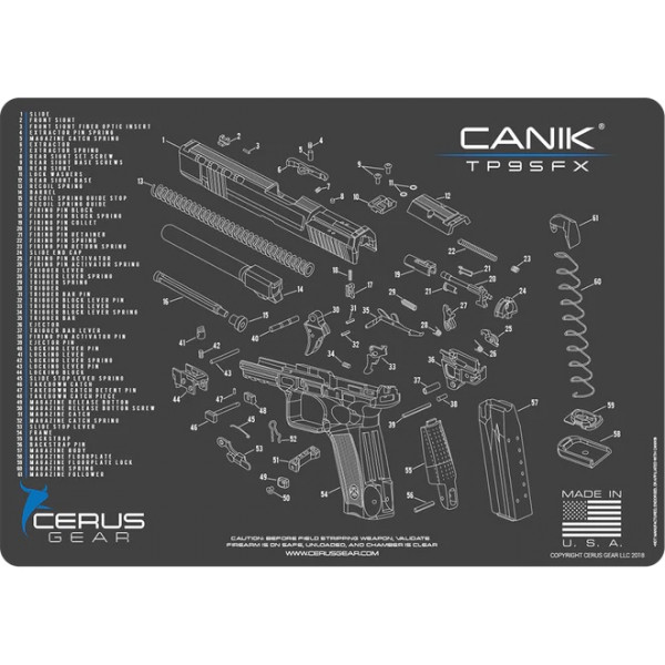 Cerus Gear Canik TP9 SFX Handgun Cleaning Mat