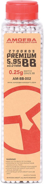 Amoeba BB's 6mm 0,25g 2700St. Weiß