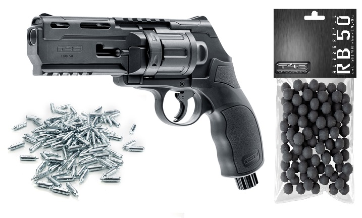 HOME DEFENCE SET Launcher CO2 100 Schuß T4E HDR50 Revolver Umarex NEU & OVP