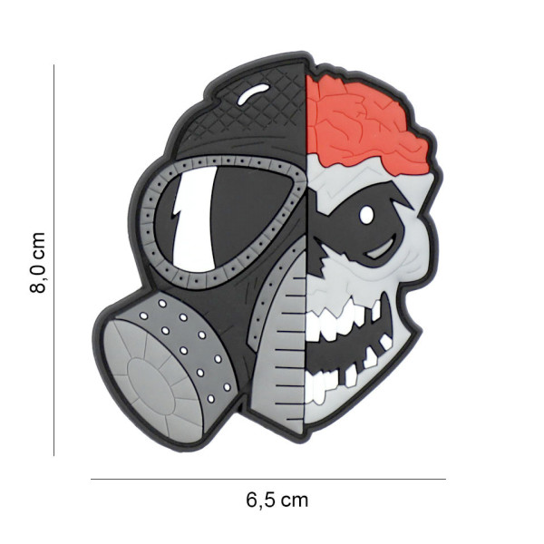 Patch "skull with brains and gasmask"