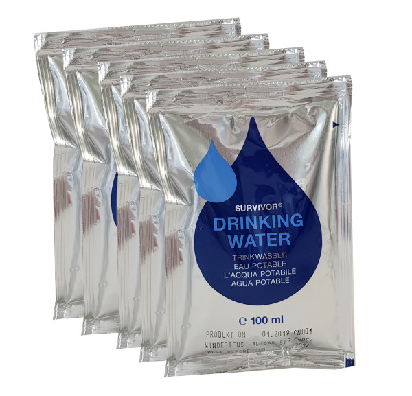 Trans-Ocean Survivor Trinkwasserkonserven (5 x 100 ml)