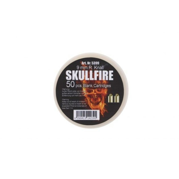 Skullfire 9mm R.K. Messinghülse Revolverkartuschen