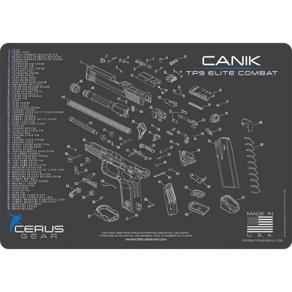 Cerus Gear Canik TP9 Elite Combat Handgun Cleaning Mat