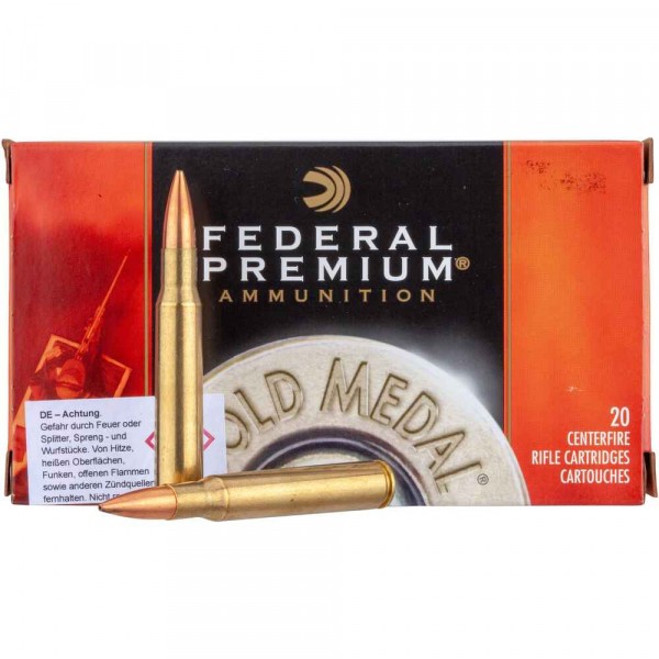Federal .30-06 Spr. Premium Gold Medal Sierra Match King 168 grs.
