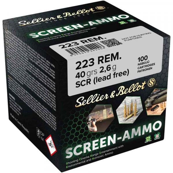S&B Screen .223 Rem. SCR Zink 40grs 100St.