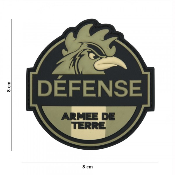Patch 3D PVC Defense Armee de Terre green