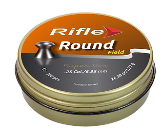 Rifle Round Field Diabolos 6.35mm /.25 Cal.