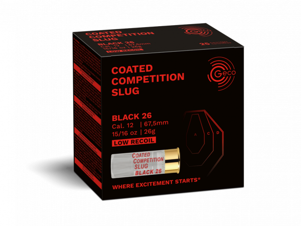 Geco Coated Competition 12/67,5 Slug Black 26