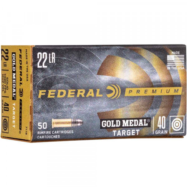 Federal .22 lfb. Gold Medal Target