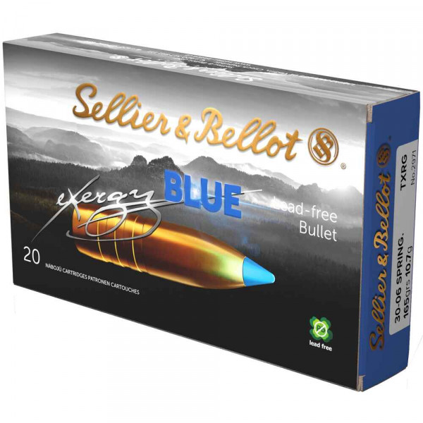 Sellier & Bellot .30-06Spring. TXRG Blue 165grs. 20 Schuss