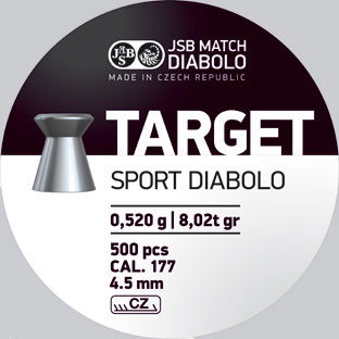 JSB Target 0,520g 4,5mm Diabolos