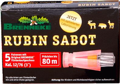 Brenneke Rubin Sabot 12/76 28g 5 Schuss