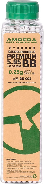Amoeba Premium Bio BB's 6mm 0,25g 2.700St. Weiß