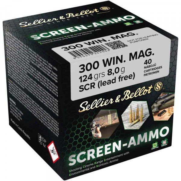 S&B Screen .300 Win. Mag. SCR Zink 124grs 40 St.