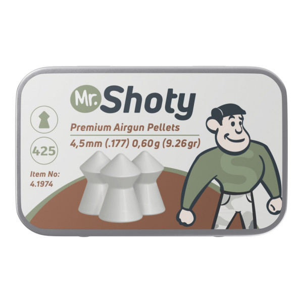 Mr. Shoty Spitzkopf Diabolos 4,5 mm(.177) 0,60g 425Stk.