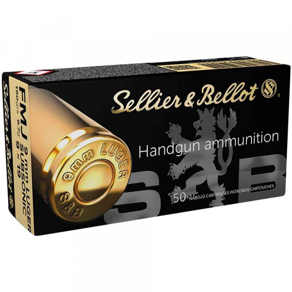 S&B 9 mm Luger Vollmantel Subsonic 150grs. / 9,7g