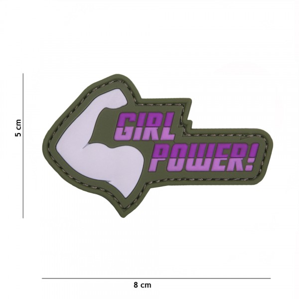 Patch 3D PVC Girl Power! pink