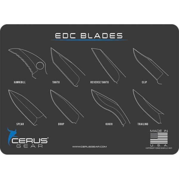 Cerus Gear EDC Blade Style Cleaning Mat