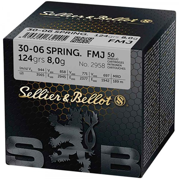 Sellier & Bellot .30-06 Spr. FMJ 8g / 124 grs.