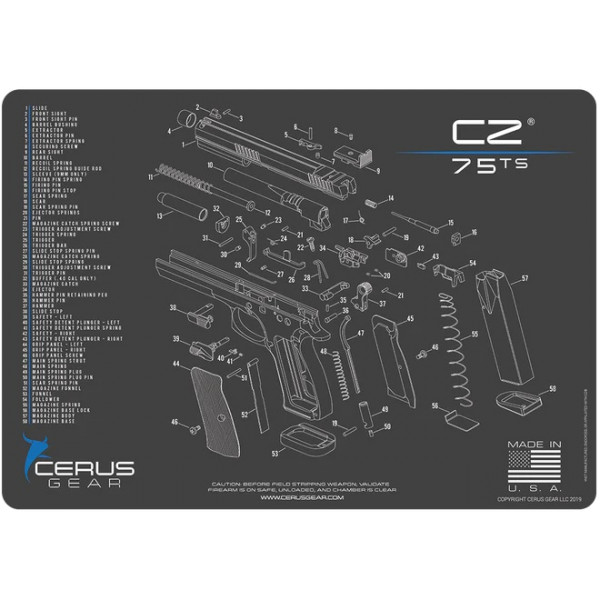 Cerus Gear CZ 75 TS Handgun Cleaning Mat