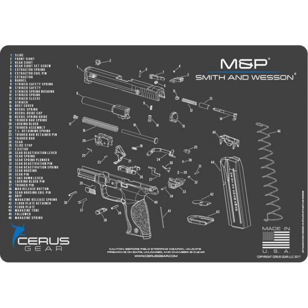 Cerus Gear Smith & Wesson M&P Handgun Cleaning Mat