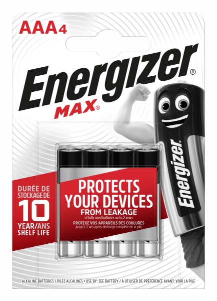 Energizer Max Alkaline Micro AAA LR03 4er Blister