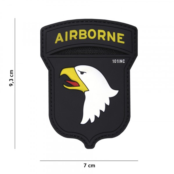 Patch 3D PVC Airborne 101st black