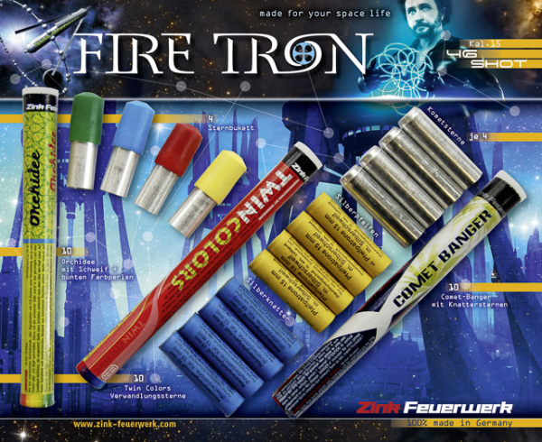 Zink Fire Tron Sortiment 46-teilig Pyrotechnik Effektmunition