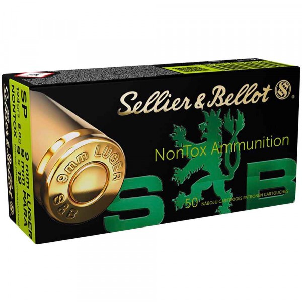 S&B 9mm Luger SP NON-TOX 124grs / 8g