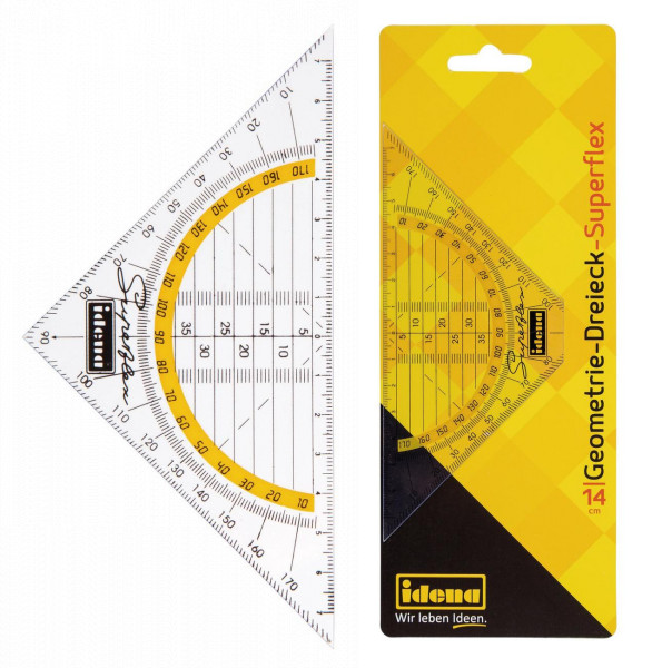 Idena Geometrie-Dreieck Superflex 14 cm