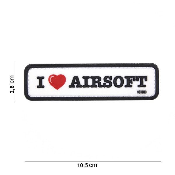 Patch "I love Airsoft"
