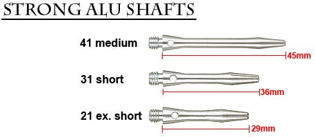 Strong Alu Silver Shafts