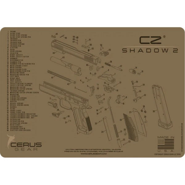 Cerus Gear CZ Shadow 2 Handgun Cleaning Mat