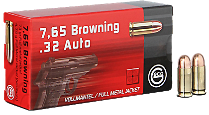 Geco 7,65 Browning Vollmantel 4,75g / 73gr